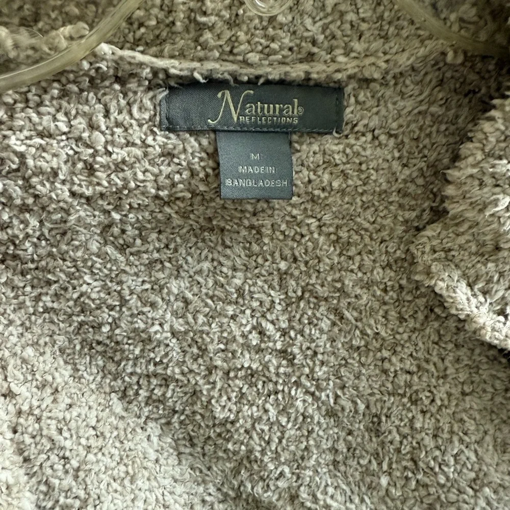 Natural Reflections Textured Beige Jacket - Picture 4 of 4